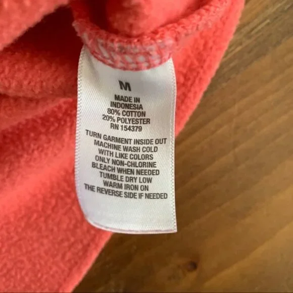 aeropostale Cropped Pink Hoodie Sweatshirt. M - Picture 4 of 6